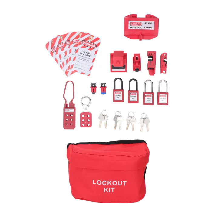 1 Set Electrical Lockout Tagout Kit Hasps Plug Lockout Loto Safety ...