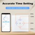 Manhot Tuya WiFi EU Boiler Water Heater Timer Touch Switch 40A 8000W Works With Alexa  Home Smart Life APP Voice Control. 