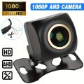 1080P AHD Fisheye Car Camera, Universal Reverse Cam Kit, Wide Angle Rearview, with Parking Guide Lines, for SUV, RV, Pickup. 