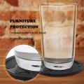 6Pcs 10cm Silicone Coasters Round Heat Resistant  Tea Cup Mat Drink Coffee Mug Glass Beverage Holder Pad Decor Table Mat. 