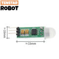 PIR Sensor HC-SR501 HC-SR602 HC-Sr505 Adjust IR Pyroelectric Infrared Motion Detector Module For Raspberry Pi Sensing Human Bod. 
