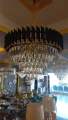 Modern crystal chandelier large 600MM size gold and black colour. 
