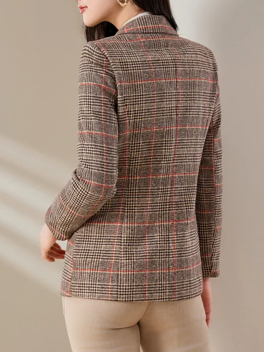 Wool%20Peak%20Lapel%20Tartan%20Single-Button%20Slim-Fit%20Blazer%20-%20Commuter%20Professional%20High-End%20Stylish%20Elegant%20Designed%20Suit%20Jacket%20-%20Image%202