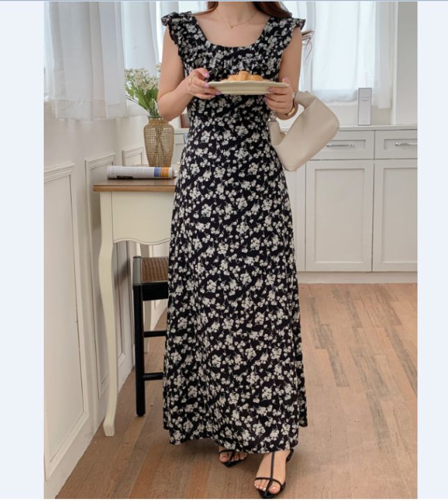 Chic%20Korean%20Clothes%20Design%20Autumn%20Women%20Sleeveless%20Japan%20Girls%20Cute%20Floral%20Printed%20Retro%20Vintage%20Date%20Black%20Long%20Maxi%20Dress%20-%20Image%205