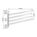 2/4 Swivel Towel Bars Hanger Stainless Steel Rotatable Bathrobe Towel Rack Holder Wall Mounted Bathroom Hardware. 