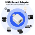 Work With Tuya WiFi/Zigbee Smart Micro 1 2 3 USB Adaptor Switch 5V Mini USB Power Adaptor Plug for Alexa Yandex Alice.