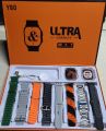 Y80 Ultra Smart Wireless Charging Watch 8 Straps. 