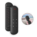 M5 Fly Air Mouse Remote Control Rechargeble 2.4G+BT5.2 Mini Wireless Keyboard Flying Mouse Remote for Android TV Box/PC/Smart TV. 