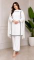Elegant Women 2PC Dress – Stylish Lace Design Suit. 
