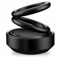 Solar Dashboard Idol Ring Car Decoration Air Freshener Automatic 360 Degree.