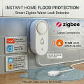 Zigbee Water Leak Detector Smart Home Flood Leakage Sensor Overflow Security 110dB Sound Alarm Alerts For Tuya Smart Life Z2MQTT. 