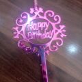 Cake Tooper with Candle. 