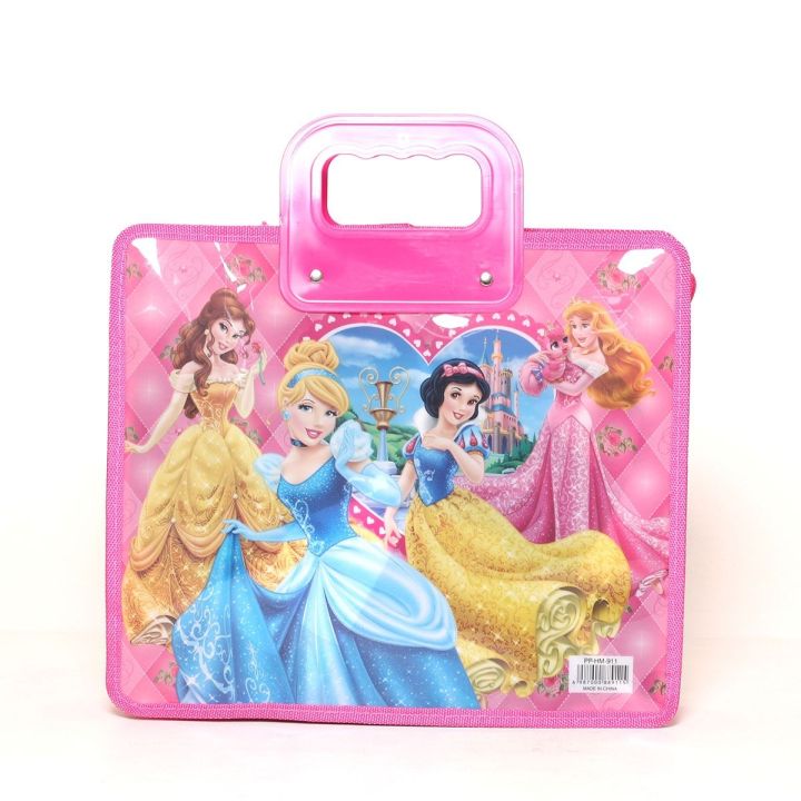 Barbie Cartoon Handle Documents Carrier Exam File Bag