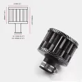 Universal Interface Car Air Filters Small 12mm For Motorcycle Turbo High Flow Racing Cold Air Intake Filter Mushroom Head. 