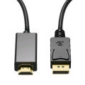 Dp To Hdmi Cable 1.8m 4k HD Adapter Cable Computer Monitor Cable Converts Large Dp To Hdmi. 