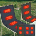 4 Heated Areas Camping Chair Heated Mat Outdoor Travel USB Electric Blanket 3 Adjustable Temperature Heater Warmer Cushion. 