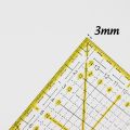 1pc Acrylic Quilting Ruler, Transparent Square Quilter Fabric Cutting Ruler Acrylic Ironing Ruler With Double Colored Grid Line.