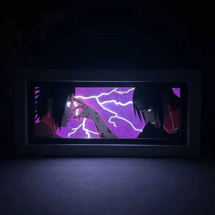 Naruto Anime Itachi Uchiha and Sasuke Uchiha Light Box