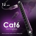 12 Port Patch Panel 10inch 0.5U CAT6 Network Patch Panel for DeskPi RackMate T1/T0/T2/T1 Plus/T0 Plus and 10 Inch Server Rack/Ne.