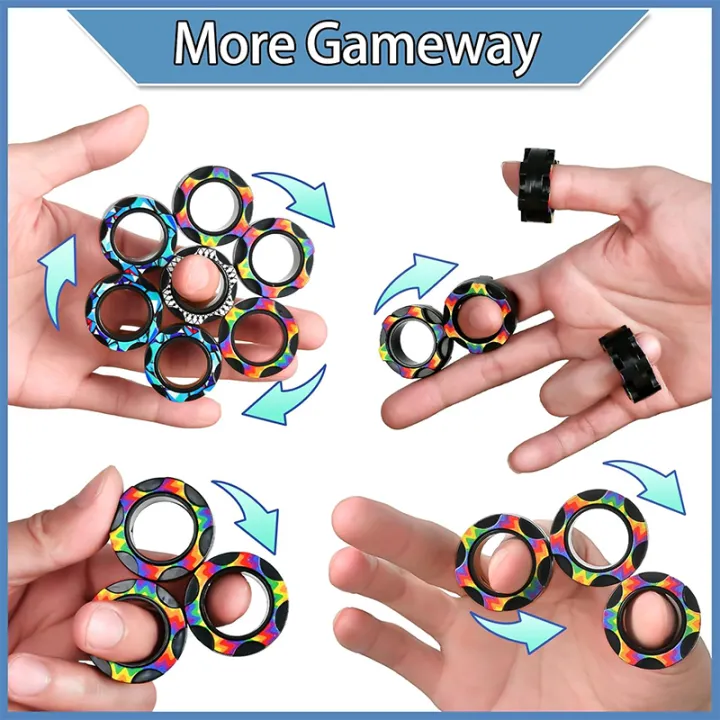 Magnetic%20Rings%20Fidget%20Toy%20Pack%20%20for%20Teen%20Boys%20Party%20Favors%20Cool%20Gadget%20for%20Adults%20Magnet%20Fidget%20Spinner%20Sensory%20Toy%20Set%20-%20Image%203