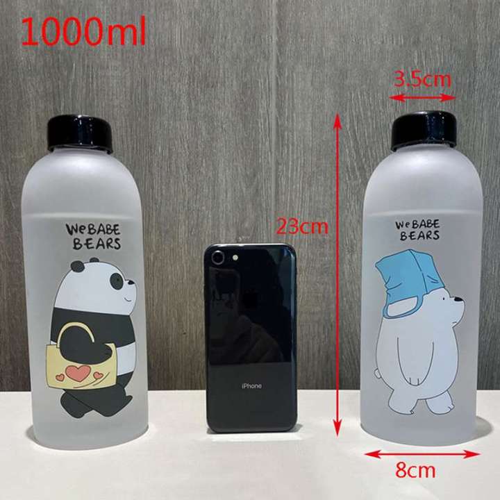 Panda%20Transparent%20Water%20Bottles%20With%20Straw%20Frosted%20Protein%20Shaker%20Kawaii%20Large%20Capacity%20Drinking%20Utensils%201L%20-%20Image%202