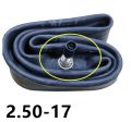 Motorcycle tube 2.25/50-17 tube for CD 70 reconditioned. 