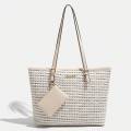 2024 Europe and the United States new women's handbag shoulder bag cross pattern simple fashion bag. 