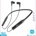 Moxx BN100 Headphone Bluetooth Headset BT5.3 Sports Headset IPX5 with Mic Noise Cancelling, Magnetic Control Bluetooth Headphone Best Headphone. 