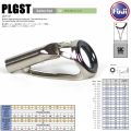 Fuji F-PLGST guide tip polished silver-white sic ring. 