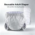 Washable cotton cloth diaper pants paired with diapers for people with incontinence, leak proof diapers for the elderly. 