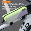 ESLNF Road Bike Top Tube Cycling Bag Color Matching Waterproof Mountain Road Bike Front Beam Bag 300D PVC Bicycle Outdoor Bag. 