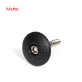 3K Carbon Fiber Headset Top Cap & Compression Plug Kit 1-1/8” Expansion Bolt For Threadless Stem MTB Road Bike Fork. 