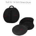 Compact Snare Drum Bag Backpack Case with Shoulder Strap Outside Pockets Musical Instrument Accessory Red. 