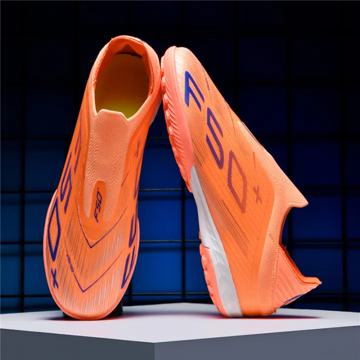 T36 Laceless Mens Soccer Shoes Boys F50 TF/FG Training Football ...