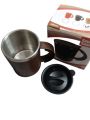 Coffee Mug With Air Tight Lid 380ml | Stainless Steel Mug With Lid And Handle, Stainless Steel Travel Mug & office Mug Leakproof Tumbler, Tea Mug - Coffee Mug -Juice - Drinks & Baby Milk Hot and Cool Long Time. 