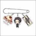 Anime BSD Bungo Stray Dogs Brooch Pin Coffee Cake Series Characters Dazai Osamu Pendant Collection Clothes Jewelry .