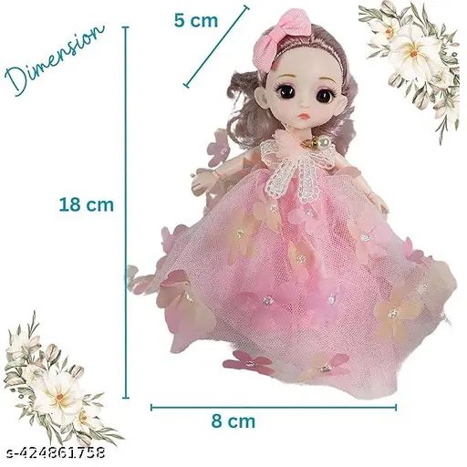 18cm%20Wonderful%20Princess%20Dolls%20for%20Girls%20-%20Elegant%20Party%20Dress%20with%20Crown%20%20-Per%20Piece%20Random%20pack%20-%20Image%205
