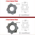 6 Inch Lazy Susan Turntable Steel Ball Bearings Stands Swivel Plate Rotating Tray for Furniture Chairs Display Cooking Tabletop.