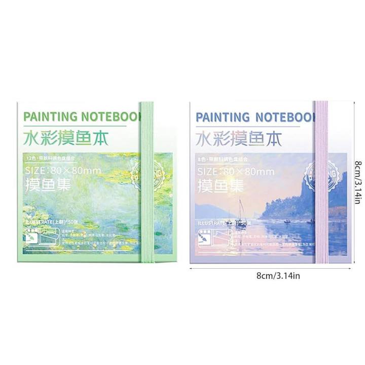 Painting%20Notebook%20Portable%20Pocket%20Notebook%20Sketching%20Watercolor%20Palette%20Set%20-%20Image%203