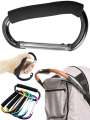 1PC Sturdy And Durable Multifunctional Stroller Hook With EVA Handle - Durable Aluminum Alloy For Shopping And Storage Accessori. 