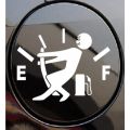 Fuel Tank Cap Cover High Gas Consumption Decal Fuel Gage Empty Vinyl Funny Car Stickers Scratch Paste Sticker.