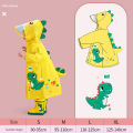 Cute Kids Raincoat Wateproof Children Dinosaur Unicorn Rain Poncho Rain Coat Jacket with Backpack Position Student RainWear.