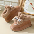 Snow Boots Winter New Women Warm Padded Cotton Shoes Indoor Thick Bottom Plush Rabbit Cotton Boots Leisure Soft Sole Ankle Boots.