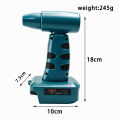 Cordless Portable Hair Dryer Blower For Makita 18V Li-ion 3-Speed Handheld Leaf Blower with USB Charging Port for Home Cleaning. 