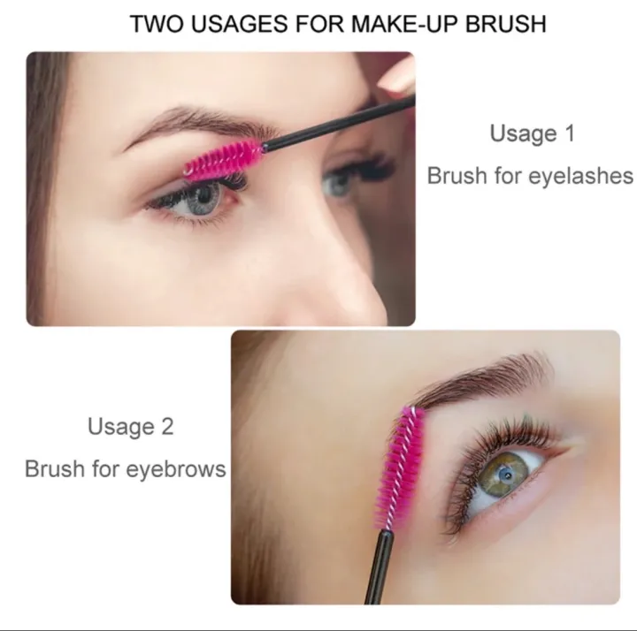 10pcs Eyelash brush Extension Disposable Eye lashes Make Up Brushes Eyebrow Mascara Wand Applicator flexible