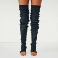 Anime Gothic Lolita Tights Knee Socks Cosplay Costumes Accessories Knitted Winter Women Yoga Long Leg Warmer Knee High Socks New. 