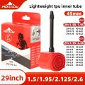 Mountain bike 29-inch ultra-light TPU inner tube, bicycle nozzle 45mm wear-resistant 62G lightweight portable inner tube. 