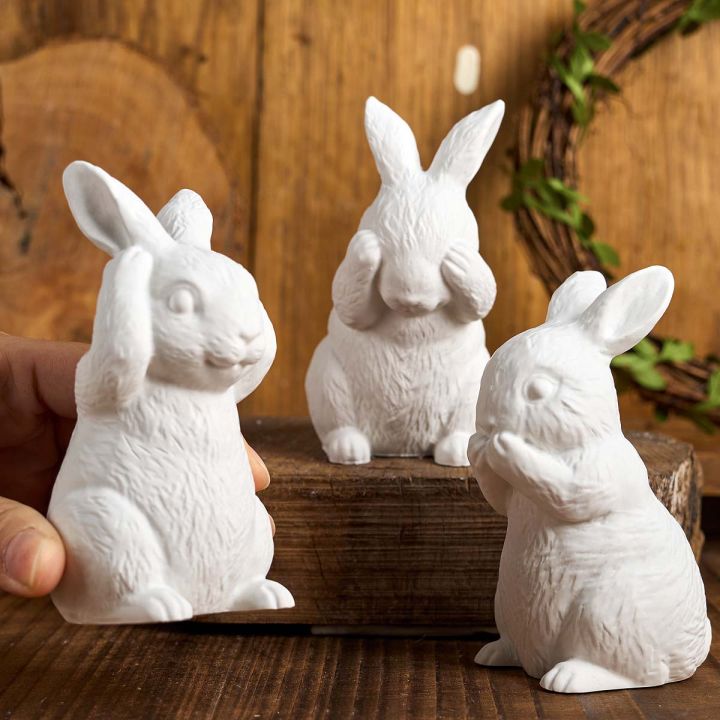 3D Sitting Rabbit Silicone Candle Mold DIY Easter Bunny Ornament ...