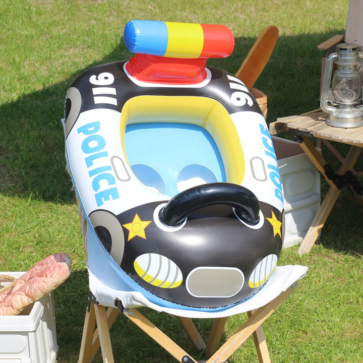 1PC%20Swimming%20Pool%20Float%20Ring%20Seat,%20Police%20Car-shaped%20Boat%20Inflatable%20Summer%20Beach%20Pool%20Tube%20with%20Handles%20-%20Image%203