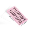 10 pairs of super fluffy cat eye fake eyelashes - extra long and thick eyelashes for makeup and eyelash extension, cosplay fake. 